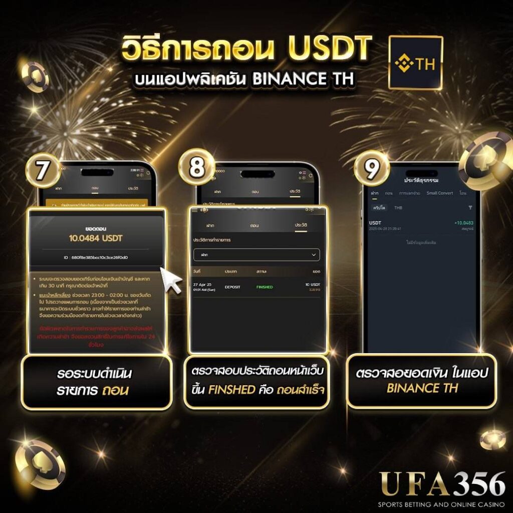 วิธีการถอน USDT UFABET คาสิโน
